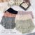 Women's Boxed Lace Underwear Seamless Purified Cotton Crotch Japanese Style Mid Waist Girl Autumn Comfortable Style Triangle Shorts