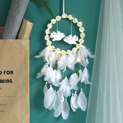 2019 New Dreamcatcher Hanging Decoration Creative Girl Wedding Ornament Artistic Gift Indian Wind Chimes Pegasus