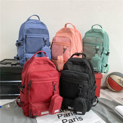 Fall 2021 New Backpack Fashion Youth High School Student Schoolbag Men and Women Couple Backpack