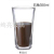 Borosilicate Coffee Cup Creative Anti-Scald Insulation Glass Horizontal Pattern Cup Pentagram Cup Juice Cup