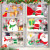 Christmas Decoration Cross-Border Stickers Display Window Glass Stickers Santa Claus Elk Scene Layout Color Static Sticker