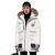 2021 Winter New Canadian Thickened Goose Hooded White Duck down Coat Couple Fashion down Jacket Men's Mid-Length
