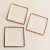 Copper DIY Jewelry Accessories Materials Popular Minimalist Square Earrings Pendant Pendant KC Gold Square Manufacturer