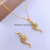 Cross-Border Supply European and American Popular Bohemian Vintage Winding Snake Shape Pendant Necklace Gold H