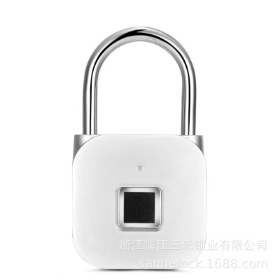 Factory Direct Supply Rechargeable Fingerprint Password Lock Zinc Alloy Lock High-Tech Bluetooth Padlock