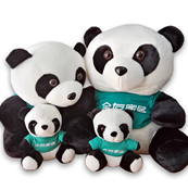 Quanyou Home Clothes Model Panda Doll Doll Plush Toy