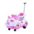 One Car Multi-Purpose Early Education Electric Car Children's Electric Car with Push Handle Guardrail Flash Toy Car
