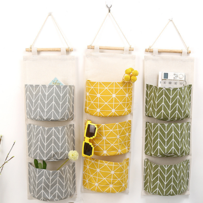 Waterproof Cotton and Linen Storage Hanging Bag