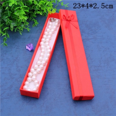 Manufacturer Customization Pearl Necklace Jewelry Box Paper Chopsticks Bookmark Box Rectangular Pendant Fan Gift Box
