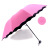 Factory Wholesale Color Changing Umbrella Logo Customized Women's Thickened Vinyl Parasol Ruffled Blooming in Water Triple Folding Umbrella