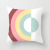 Nordic Instagram Style Colorful Stripes Pillow Super Soft and Short Plush Internet Celebrity Same Star Car Sofa and Bed Cushions