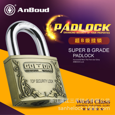 Zinc Alloy Door Lock Padlock Security Lock European-Style Padlock Lock