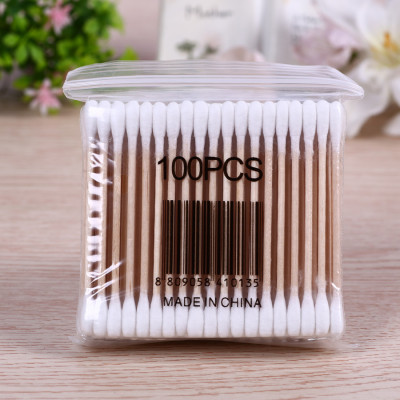 Bamboo Paper Plastic Cotton Swab Double-Headed Disposable Tampon Ear Picking Makeup and Remover Cotton Swabs