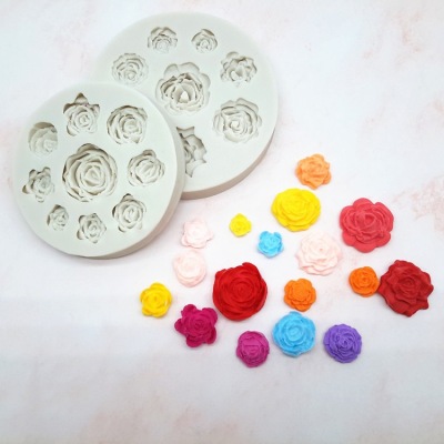 Fondant Mold Rose Cake Mold Cake Surrounding Border Decorative Silicone Mold Pastry Baking Tools Wholesale