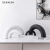 Modern Nordic Decoration Soft Decoration Model Room Sales Department Irregular Black and White Home Ornament Matching