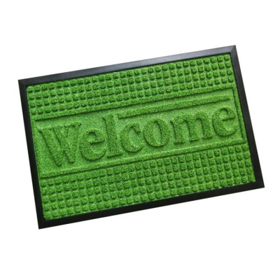 Factory Cheap Wholesale Rubber Floor Mat Lawn Embossed Door Mat Brushed Composite Mat Pp Loop Velvet Non-Slip Mat Entrance Mat