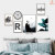 Multi-Combination Bedroom Living Room Sofa Background Wall Bedside Mural Aluminum Alloy Baked Porcelain Modern Decorative Picture