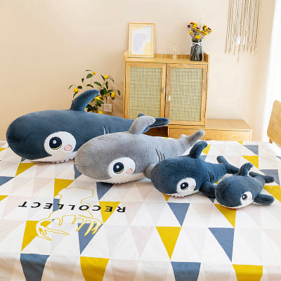 Novelty Toy Rabbit Fur Shark Throw Pillow Cute Shark Plush Toy Doll Pillow Girlfriend Stall Promotion Blind Box