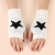 Star Knit Acrylic Gloves Women Winter Mittens Warm Fingerles