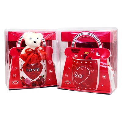 Manufacturer Supply Valentine Mug Gift set With Bear 