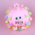 Colorful Glowing Snow Floral Ball Flash Vent Hairy Ball Decompression Pinch Lecheng Children Night Market Stall Hot Sale