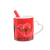 Wholesale Printed Red Ceramic Coffee Cup For Valentine's Day