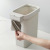 Factory Nordic Style Square Clamping Ring Trash Can Bathroom Open Trash Can Kitchen Living Room Trash Can Wastebasket