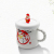 Wholesale White Coffee Cup Christmas Ceramic Mug With Handle