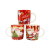 Custom Logo Spain Coffee Cup Ceramic Christmas Mug With Spoo