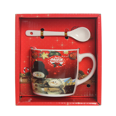 2021 Christmas ceramic mug coffee cup with handle christmas 