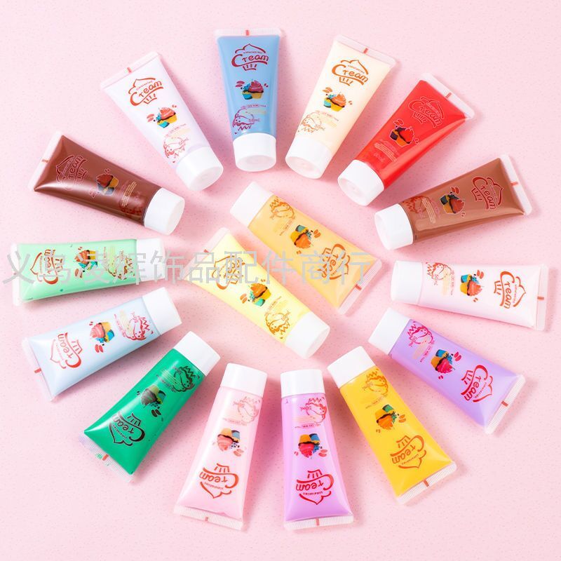 仿真奶油胶DIY手机壳仿真奶油小饰品材料手工制作文具盒配件套装