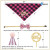 Pet Birthday Hanging Hanging Flag Pink Dog Footprints Triangular Baby Bibs Sequined Bow Tie Birthday Hat Cake Inserting Card