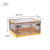 Folding Storage Box Brown Plastic Storage Box Household Side Open Covered Student Book Box Dormitory Storage