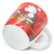 Customized logo Decoration Ceramic Santa Christmas Coffee Cu