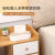 Simple Bamboo Desktop Napkin/Tissue Holder Household Living Room Coffee Table Lifting Creative Oval Plastic Tissue Box