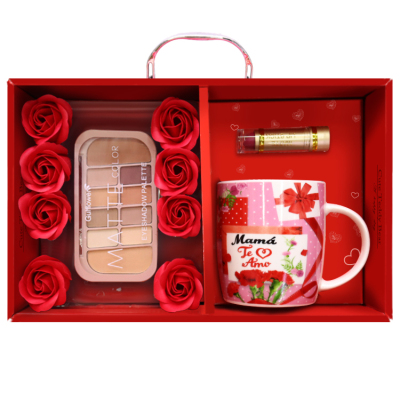 Mother's day mug gift set with Eye Shadow Lipstick 