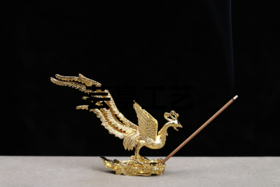 &#128293; New Shelves
Golden Phoenix Incense Holder Ornaments
Material: Alloy
SIZE: Height 6cm, Width 8.2cm