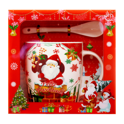 Christmas Theme Custom Travel Santa Claus Porcelain Ceramic 