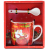 Custom Logo Coffee Cup Ceramic Christmas Mug With Spoon Whol