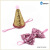 Pet Dog Cat Birthday Festival Balloon Set Party Hat Bow Rose Gold Aluminum Film Woof Triangle Pull Flag