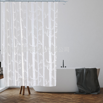 Bathroom Waterproof Door Curtain Shower Curtain PEVA Printing 180*180 Customizable Size