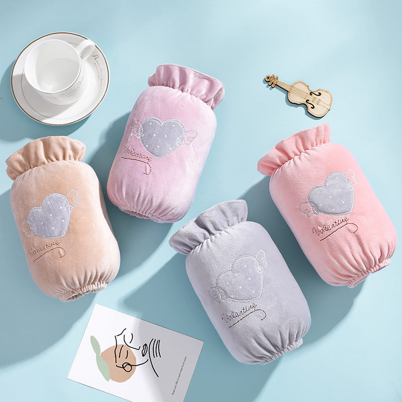 选色秋冬女士卡通甜美刺绣袖套工作套袖办公短款学生可爱袖头护袖