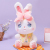 Cute Rabbit Plush Toy Little White Rabbit Doll Baby Placate Doll Sleeping Companion Doll Girl's Birthday Gift