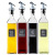 Glass Oil Bottle Spice Jar Olive Oil Bottle European-Style Household Square Transparent Glass Jar Vinegar Bottle Cooking