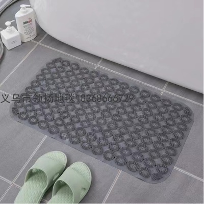 Bathroom Household Bath Floor Mat Shower Room Foot Mat Non-Slip Bathroom Mat Thickened Pattern Scrubbing Brush Mat