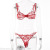 Love Embroidered Bow Decoration Cute Sexy Underwear