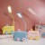 Cartoon Creative LED Light Learning Dormitory Charging Bedroom Cute Train Cubby Lamp Mobile Phone Storage Small Night Lamp
