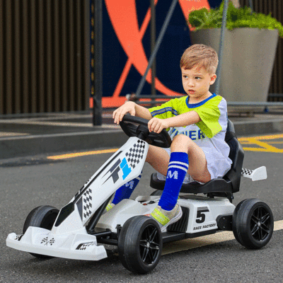 Children's Electric Kart Racing Four-Wheel Balance Car Children's Fitness Sports Toy Drift Car Light Music