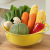 Creative Kitchen Vegetable Washing Drain Basket Two-Piece Set New Double-Layer Multifunctional Drain Basket Sink Drainage Basket