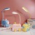 Cartoon Creative LED Light Learning Dormitory Charging Bedroom Cute Train Cubby Lamp Mobile Phone Storage Small Night Lamp